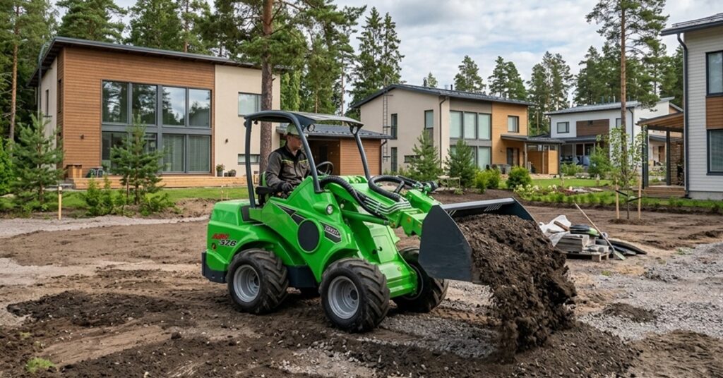 Avant-vuokraus Espoossa sijaitsevalle työmaalle.